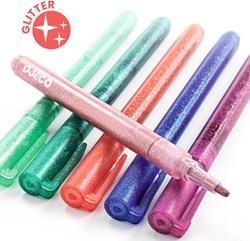 Djeco Farben Glitter Marker - 6 Stück - Sweet - kreative Stifte