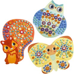 Djeco Mosaik Bastelset Milfiori - kreative Tiere FSC MIX