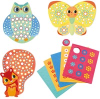 Djeco Mosaik Bastelset Milfiori - kreative Tiere FSC MIX-3