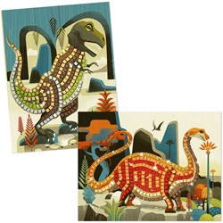 Djeco Mosaik Bastelset Dinosaurier - FSC MIX - kreatives Spielzeug