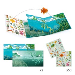 Djeco Sticker Meer Abenteuer - wiederverwendbares Stickerbuch
