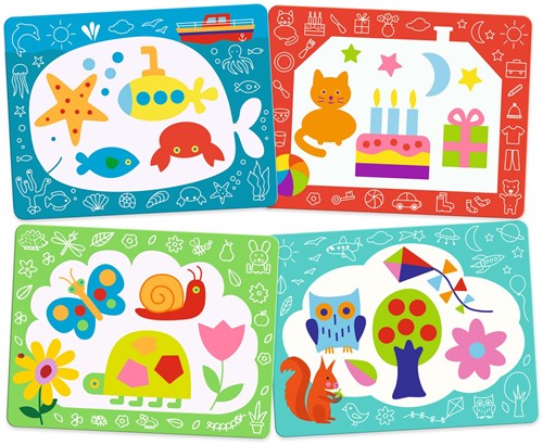 Djeco Malbuch Wasserbasis Magic scribbles für Kleinkinder