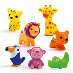 Djeco Holzbausteine Dschungeltiere Troopo-savana Spielzeug