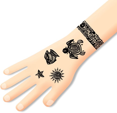 Djeco Body Art Tattoo Polynesien - temporäre Tattoos für Kinder-2