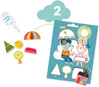 Djeco Holzpuzzle Le chat et ses amis - FSC MIX - Kleinkindspielzeug-2