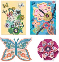 Djeco Kreativset Flower Box - Multi-Aktivitäten-Box Blumen Bastelset