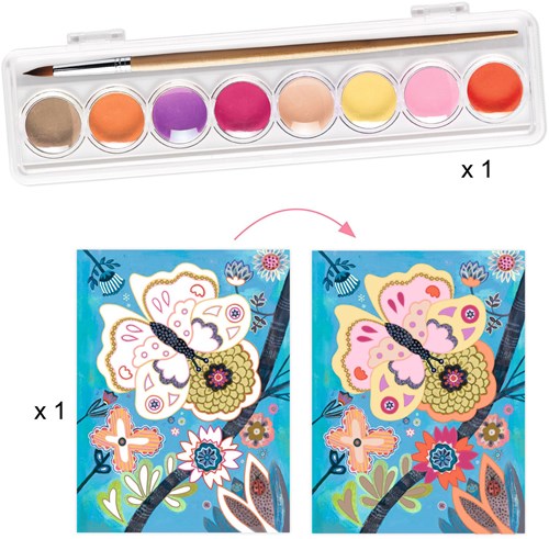 Djeco Kreativset Flower Box - Multi-Aktivitäten-Box Blumen Bastelset-3