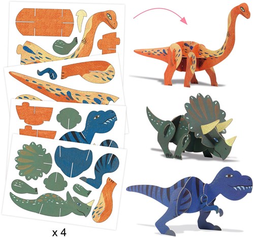 Djeco Bastelset Dino Box - Multi-Aktivitätenbox für Kinder und Dinosaurier-Fans-2