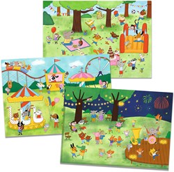 Djeco festliches Kinderspiel C'est la fête! fröhlicher Spielspaß