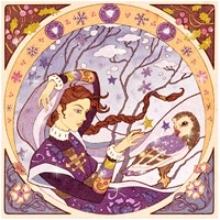 Djeco Glitzer Kunstset inspiriert von Alfons Mucha - kreatives Spielzeug-2