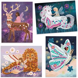 Djeco Mosaik Bastelset The enchanted world - kreative Sticker