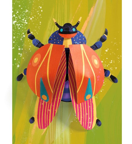 Djeco Kreativpapier Bastelset Paper bugs - FSC MIX - 3D Insekten-2