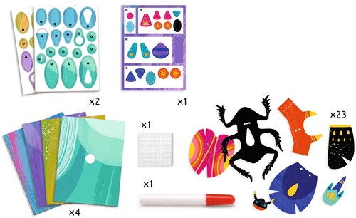 Djeco Kreativpapier Bastelset Paper bugs - FSC MIX - 3D Insekten-3