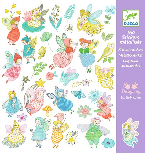 Djeco Sticker Feen - Glitzernde FSC Mix Sticker Set-3