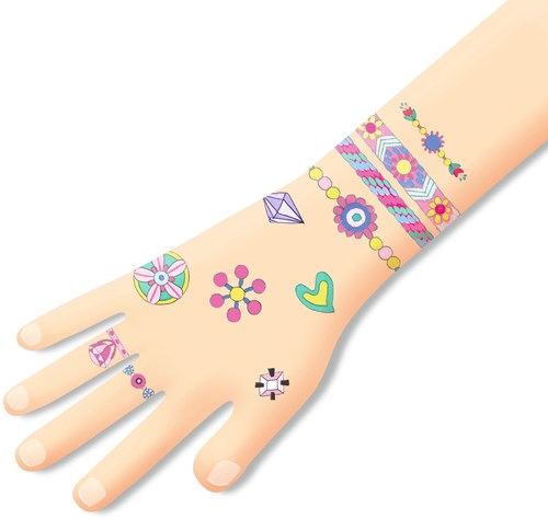 Djeco temporäre Tattoos Jenni's Jewels - FSC MIX Schmuck Tattoos-2