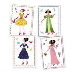 Djeco Sticker Kleider durch die Jahreszeiten - Bastelset für Kinder