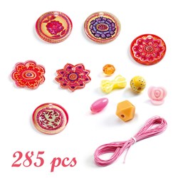 Djeco Perlen & Schmuck Flowers - Kreatives Perlen-Set für Kinder