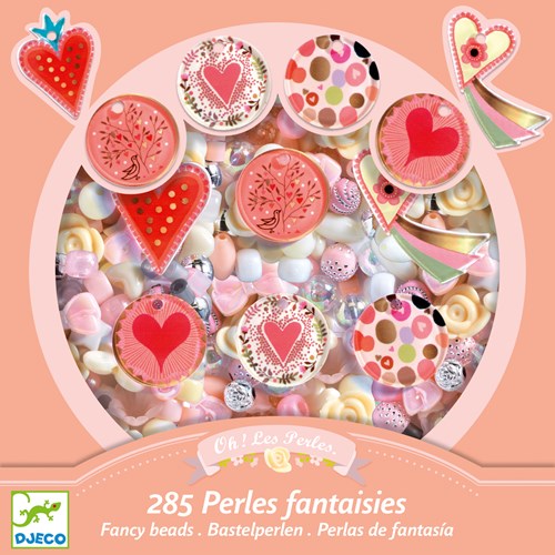 Djeco Perlen & Schmuck Hearts - Kreatives Bastelset für Kinder-3