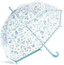 Djeco Regenschirm Unicorns - Kinderregenschirm mit Einhorn-Motiv