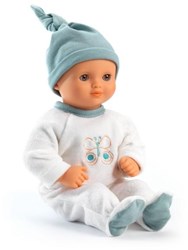 Djeco Puppen 32 cm Neige - weiche Babypuppe mit Pyjama