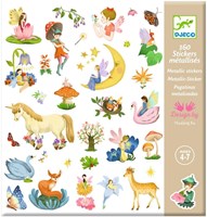 Djeco Aufkleber Fantasy - Metallic Sticker Fantasiewelt Kinder