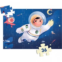 Djeco Puzzle Astronaut Mond 36 Teile FSC Karton Kinderpuzzle