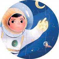 Djeco Puzzle Astronaut Mond 36 Teile FSC Karton Kinderpuzzle-3