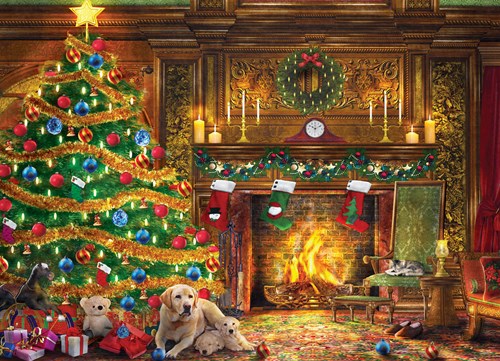 Eurographics Puzzle Dominic Davison Weihnachts Labradors 1000 Teile Puzzle