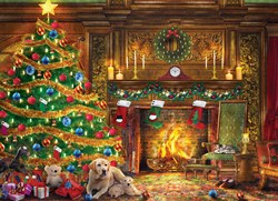 Eurographics puzzle Dominic Davison - Weihnachts Labradors - 1000 Teile