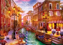 Eurographics puzzle Dominic Davison - Sunset over Venice - 1000 Teile
