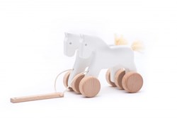 Bajo Lernspielzeug Double Horses - Holzpferde Duo für Kinder