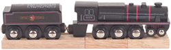 Bigjigs Holz Nachbildung Dampflokomotive - Schwarz 5