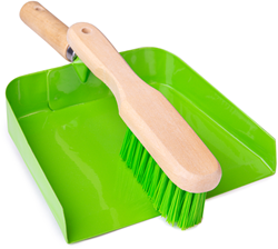 BigJigs Spielzeug Kehrschaufel und Besen Set - Holz Reinigungsset für Kinder