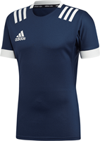 Adidas Rugbyshirt 3XL - sportliches 3-Streifen Shirt für Erwachsene