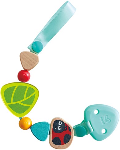 Hape E0020 Schnullerkette"Marienkäfer", türkis