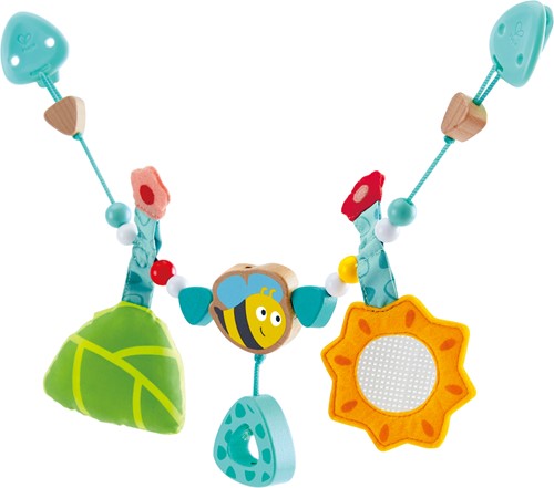 Hape E0021 - Kinderwagenkette "Hummelchen", einfache Befestigung, mit Glocke, ab Geburt