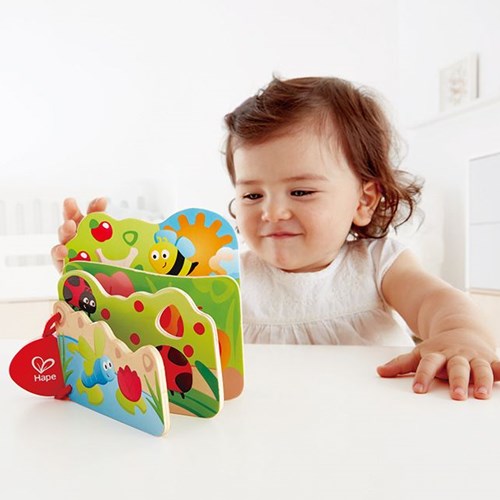 Hape Holz Babybuch Tiere - nachhaltiges Baby Spielzeug Buch-2