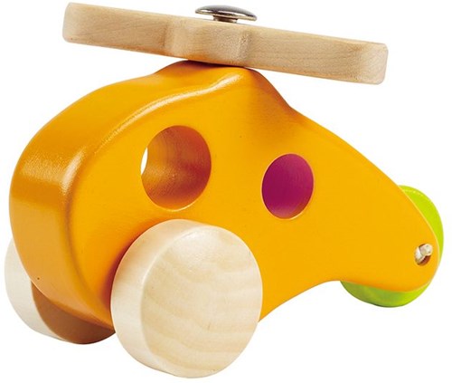 Hape Holz Hubschrauber Spielzeug nachhaltig und bunt-2