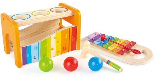 Hape Holz Hammerbank Xylophon - pädagogisches Musikspielzeug-2