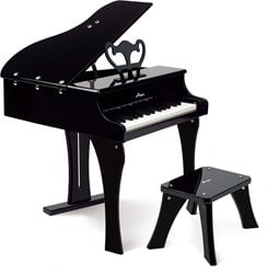 Hape E0320 - Fröhlicher Flügel, Kinderinstrument, Spielzeugklavier, schwarz, ab 3 Jahre