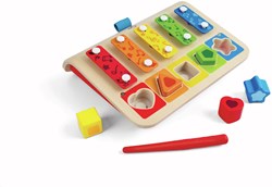 Hape Xylophon Formensteckspiel Holz Musikspielzeug für Kinder