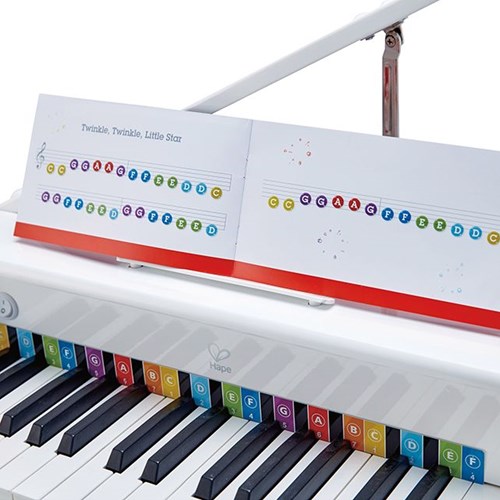Hape Elektrisches Flügel-Kinderklavier - Weiß - Deluxe Spielzeugpiano-3