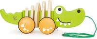 Hape Krokodil Nachziehtier Holzspielzeug für Kleinkinder