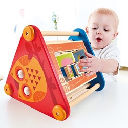 Hape Holz Activitybox Motorikspielzeug tragbar pädagogisch