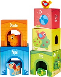 Hape International E0451 Pepe und Friends Stapelturm Spielzeug