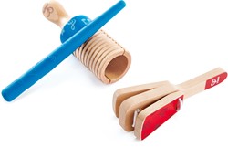 Hape Holz Percussion Musikset für Kinder - Buntes Rhythmus Spielzeug