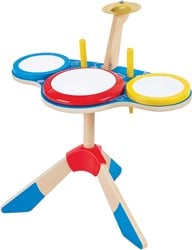 Hape E0613 Schlagzeug und Becken, Mehrfarbig
