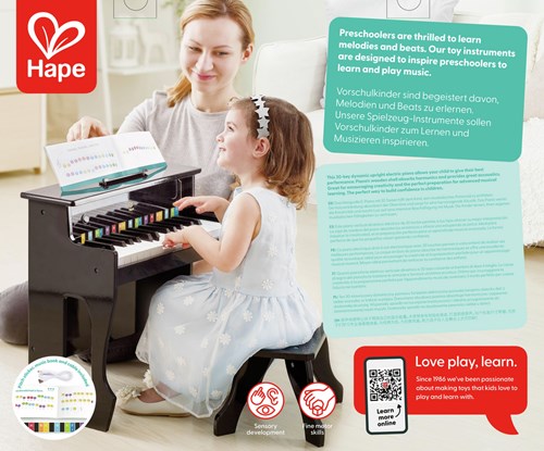 Hape Kinderklavier Dynamic Sound Spielzeug mit realistischem Klang-3