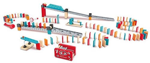 Hape Domino Roboterfabrik Holz Dominospiel 122-teilig Spielzeug-2