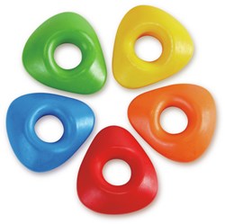 Hape dreieckige Wachsmalstifte - Easy-grip - 6 Stück - Mehrfarbig
